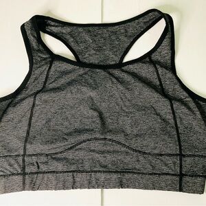 Torrid Black & Grey Striped Longline Sports Bra Size 3 Activewear